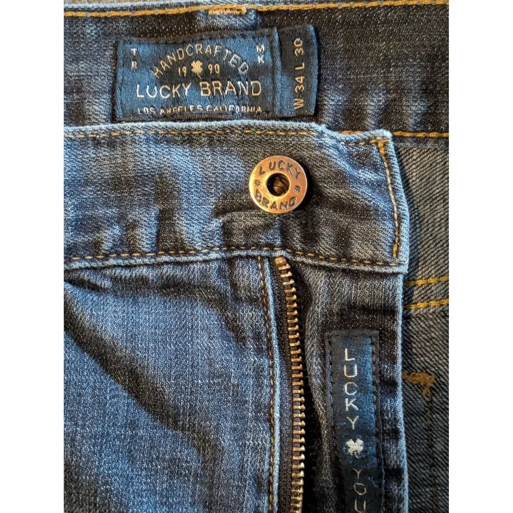 Lucky Brand Jeans Men's 34x30 Blue 329 Classic Straight Western Y2K